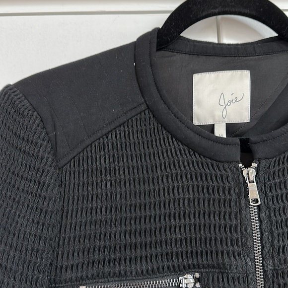 SOLD ⬇️ Joie Black Zip Up Moto Blazer Jacket - Picture 13 of 17